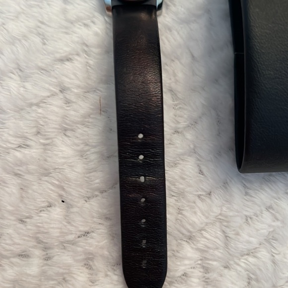 MOVADO Women\'s Museum Classic Watch – Black Dial, Leather Band, NEW Never Used